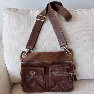 Roots Village Crossbody Bag – Tribe Leather – Like New